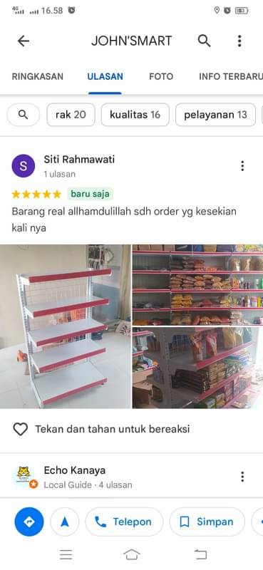 Review pelanggan ke-20