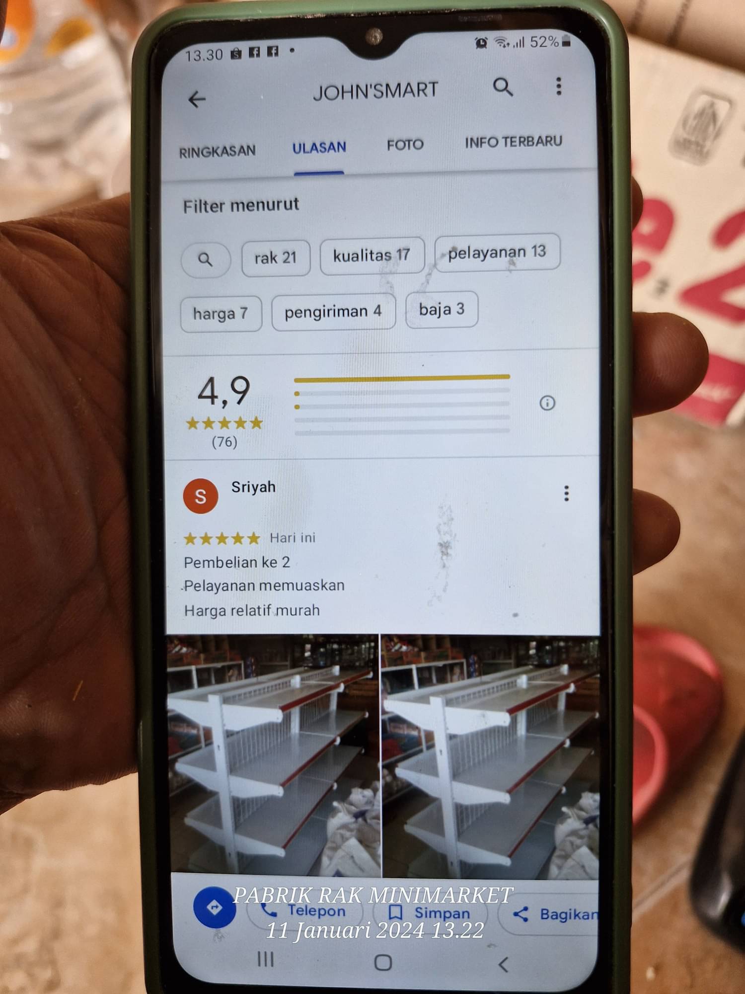 Review pelanggan ke-3