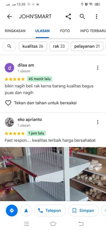 Review pelanggan ke-45