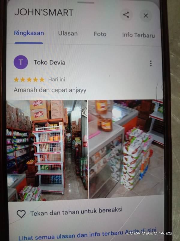 Review pelanggan ke-50